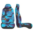 thumbnail image 3 of Pofeuu Blue Butterflies Print Automotive Car Seat Covers Flat Cloth Full Set Seat Covers,Car Seat Covers front seats for Cars Trucks and SUVs(Two packs), 3 of 7