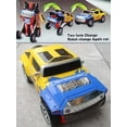 thumbnail image 3 of Robot Car Transformer Style Car Changes to Robot Bump Go Light Sound Music Car TOY- TCAR, 3 of 6