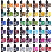 LETS RESIN 48 colors Concentrated Alcohol Ink Set for Epoxy Resin, Alcohol Paint Dye for Resin Art, Tumblers, Diy Decoration (Each 0.35oz)