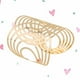 thumbnail image 3 of 1 pulsera semicircular de moda, delicada pulsera de aleación hueca, elegante y hermosa joyería de muñeca para mujeres (dorada), 3 of 5