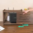 thumbnail image 3 of Router Shelf Projector Shelf Projector Stand Router Storage Box Modem Cable Router Cover Organized Power Strip Cable Management Hider Rack by Solid Wood Need Assembly SS, 3 of 6