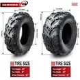 thumbnail image 4 of WANDA Mud Sling 8 Ply ATV tires 24x8-12 & 24x10-11 fit 04-17 Honda Fourtrax Rancher TRX400 420, 4 of 10