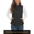 thumbnail image 3 of 2024 Women's Outwear Quilted Vest With One Inside Pocket - Stand Collar Lightweight Padded Gilet for Women, 3 of 4
