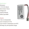 thumbnail image 7 of Pack of 4 BT1021 BBTG0798001 Battery Compatible with Uniden DECT 6.0 BT1008 BT-1021 BT1016 Cordless Phone, 7 of 7