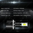 thumbnail image 2 of For Hyundai Tucson 2010-2013 4X Combo 9003 880 LED Headlight Fog Light Bulbs Kit, 2 of 11