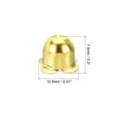 thumbnail image 2 of Uxcell Pull Cord End, Blind Cord Metal Bead, Light Flower Type Pull Ends Gold Tone for Lamps, Pack of 20, 2 of 5