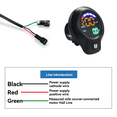 thumbnail image 5 of Ebike Throttle Bicycle Digital Display Easy to Install Good Compatibility Mileage Speed Measurement Voltage Display A,1 * ebike throttle, 5 of 5