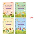 thumbnail image 1 of Children's Copybooks Upgrade Magical Handwriting Reusable Workbooks Grooved Copybook 8Pack With Pen School For Preschool Kids Ages 38 ​ (2 Set) 5ml, 1 of 9