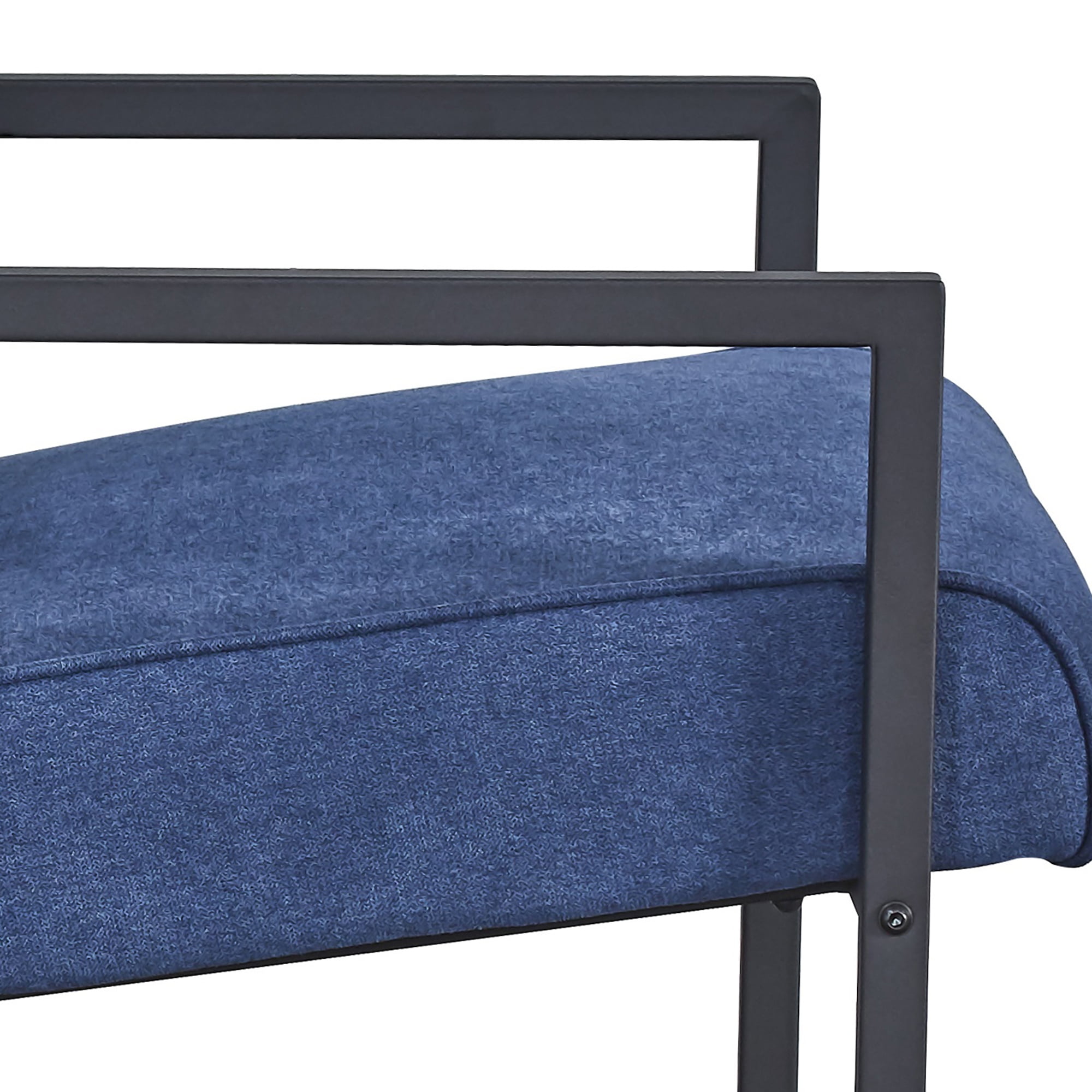 Kadyn Arm Chair, Single Sofa Chairs for Bedroom, Fabric Armchair for Living Room, Blue