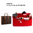 thumbnail image 2 of Organizador de bolsos con inserto de fieltro para bolso de mano ONTHEGO PM MM GM, bolso moldeador de bolsos para cosméticos, almacenamiento de viaje para mujer, bolso interior para llevar, 2 of 5