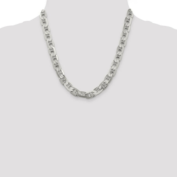 シルバー925 Anchor chain bracelet 925 Sterling Silver 9.5mm Anchor Chain Bracelet - Walmart.ca