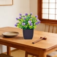 thumbnail image 6 of Artificial Bonsai Plant in Black Pot Plastic Decorative Desktop Greenery for Home Office Windowsill Shelf Long Lasting No Maintenance, 6 of 6