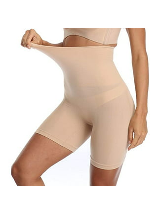 woahee Shapewear Shorts for Women Plus Size High Waist Body Shaper Tummy  Control Faja Shorts Nude Small at  Women's Clothing store