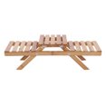 thumbnail image 2 of Estante Para Flores, Planta En Maceta Plegable De 2 Capas De Madera, 2 of 7