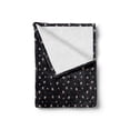 thumbnail image 2 of Jasmine Soft Flannel Fleece Throw Blanket, Continuous Fawn Leaves and Blush Petals Abstract Design Pattern, Cozy Plush for Indoor and Outdoor Use, 50" x 60", Charcoal Grey Multicolor, by Ambesonne, 2 of 6