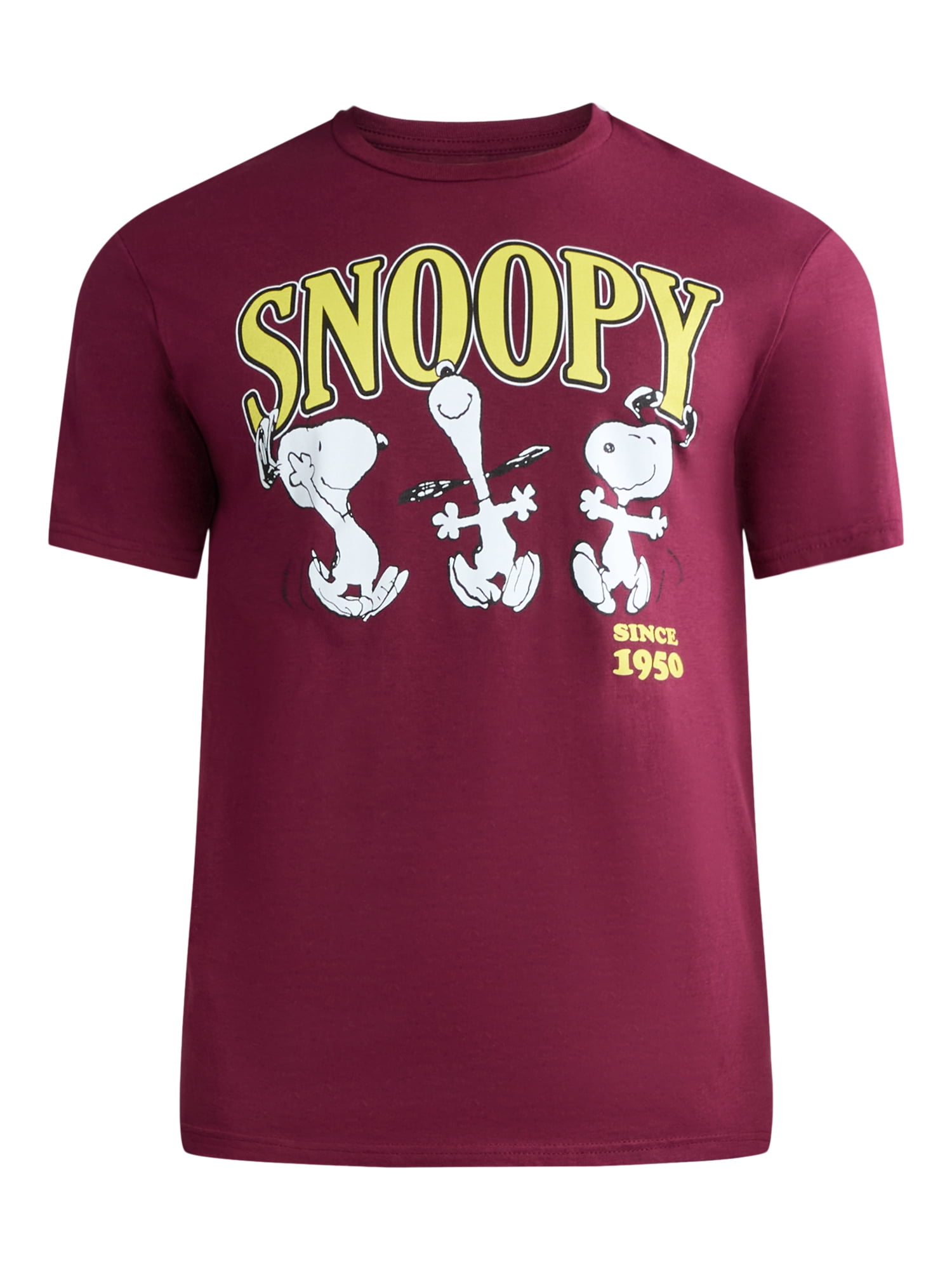 Peanuts Men’s & Big Men’s Graphic Tees, 2-Pack, Sizes S-3XL