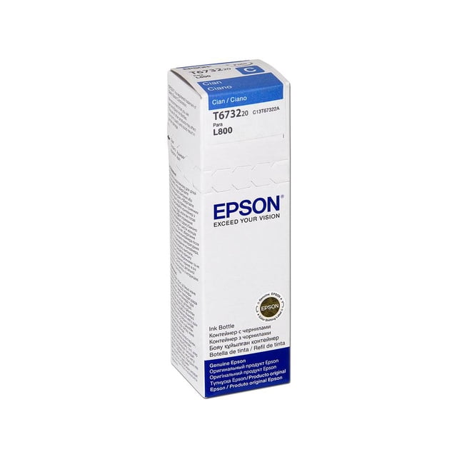 Botella de Tinta Cian Epson 673, Modelo: T673220 Epson T673220-AL