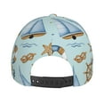 Baseball Cap Women Men Sailboat steering wheel anchor vintage