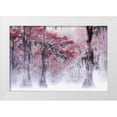 thumbnail image 1 of Leechee  32x23 White Modern Wood Framed Museum Art Print Titled - Foggy a Fall Foliage at Caddo Lake, 1 of 4