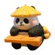 thumbnail image 3 of Figura de panda, escultura de resina de animal, decoración para el salpicadero del coche, adorno para el escritorio. Estilo A, 3 of 9