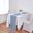 thumbnail image 7 of Dalrosia Chiffon Table Runner, 29x120 Inches Sheer Wedding Valentines Day Table Runners for Bridal & Baby Shower, Birthday Party Table Decorations, 7 of 7