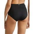 thumbnail image 2 of Live In Color High-Waist Shirred Bikini Bottom Swimsuit, 2 of 2