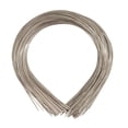 thumbnail image 1 of Paquete de 50 diademas finas de metal duro de 1,5 mm de ancho para hombres Jinwen Plata, 1 of 8