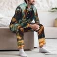 thumbnail image 7 of Fotbe Forest Meditating Gorilla Pattern Long Sleeve Pajama Set for Men,Sleepwear Set,2-piece Loungewear Set,Soft PJs Comfy Nightwear with Pockets-, 7 of 7