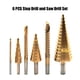 thumbnail image 4 of Juego De 6 Brocas Escalonadas Y Brocas De Sierra Hss Para Chapa De Aluminio, Hierro, Metal, Tomshoo Paquete de caja de plástico, 4 of 7