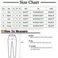 thumbnail image 3 of Womens Casual Pants Plus Size Cute Drawstring Color Block Floral Print Elastic High Waist Loose Straight Wide Leg Baggy Work Going Out Pants,Multicolor 1,XL, 3 of 5