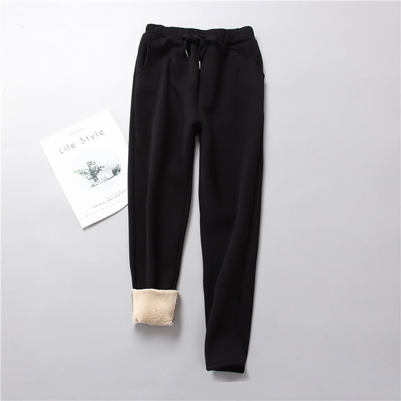 HUPOM Medieval Pants Womens Pants Compression High Waist Rise Long Wide-Leg XS