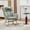 Teddy Fleece | Green, variant on Ataucjin Rocking Chair Nursery,Upholstered Padded Seat Rocking Chair with High Backrest,Reading Chair Modern Accent Recliner Modern Rocking Accent Chairs Ideal for Living Room,Bedroom,Cozy Reading