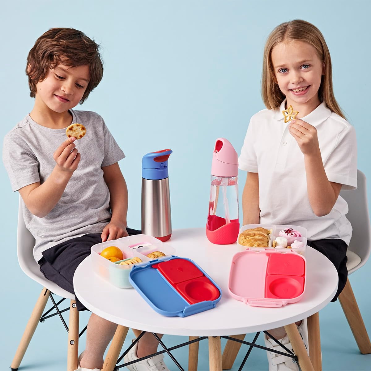 b.box Mini Lunch Box for Kids: Bento Box, Lunch Snack Container Ages 3+, BPA Free (Chill Out, 4¼ Cup Capacity)