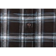 thumbnail image 4 of Men's Cotton Checkered Casual Shirt | Long Sleeve | Button Down Shirt | Regular Fit (Brown-XL), 4 of 5