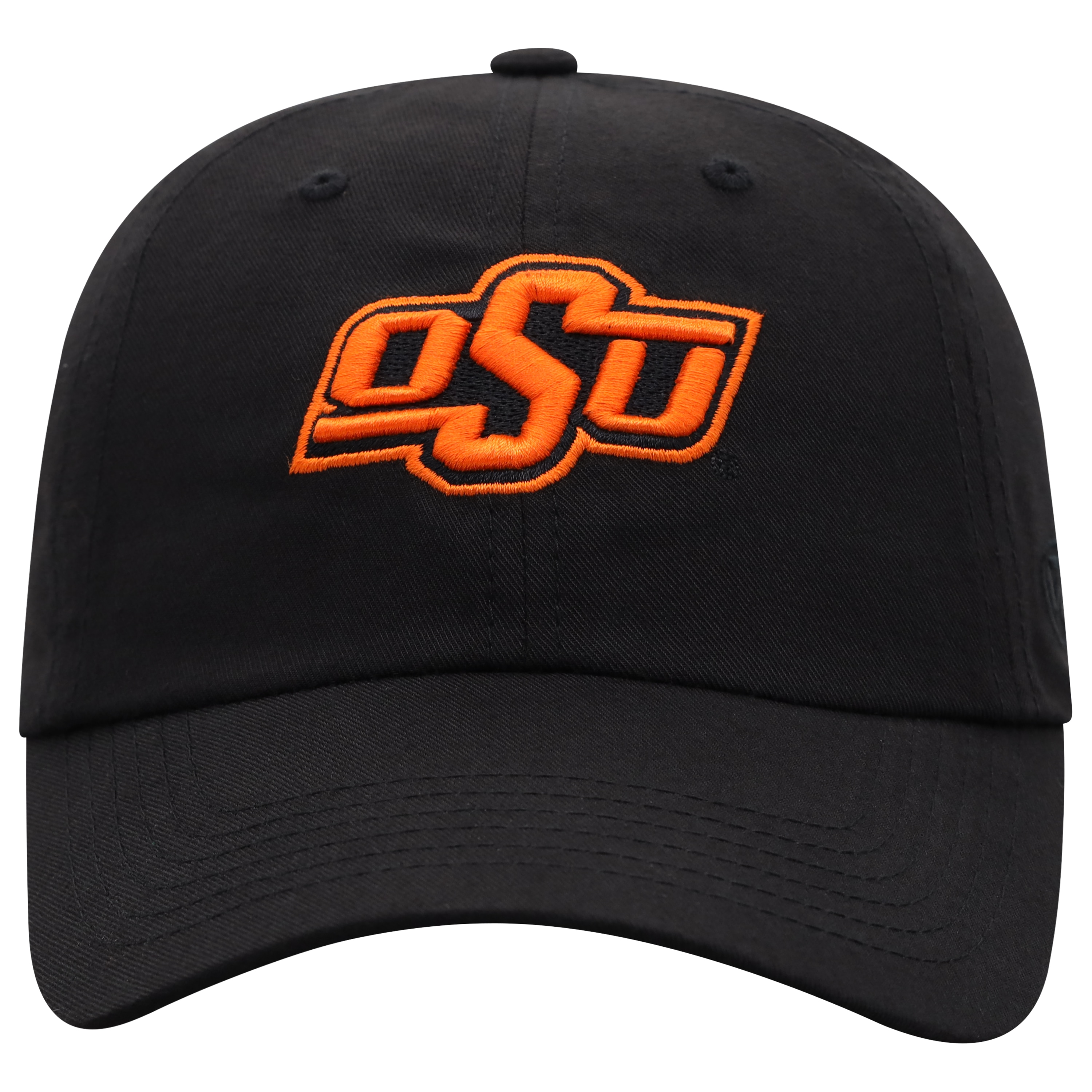 Men's Top of the World Black Oklahoma State Cowboys Staple Adjustable Hat
