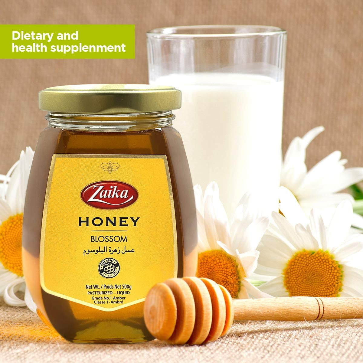 ZAIKA Blossom Honey, Pure Natural Honey Pasteurized Organic Honey