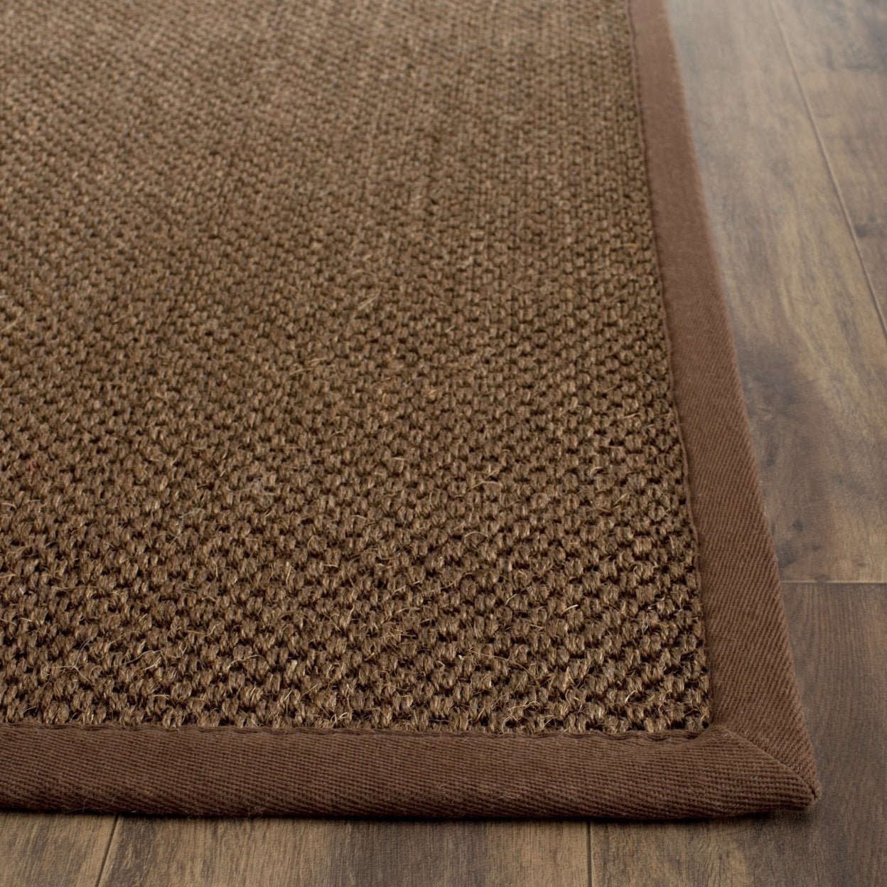 SAFAVIEH Natural Fiber Juniper Border Sisal Area Rug, Brown, 6' x 9'