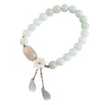 thumbnail image 1 of Pulsera de jade, pulsera de piedra, pulseras elásticas, pulsera de protección para mujer, 1 of 7