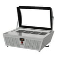 thumbnail image 5 of 32 in. Countertop Ice Cream Display Freezer with Curved Glass Top and 4 Pans, 5 of 16