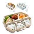 thumbnail image 1 of Molde para bolas de arroz de 6 cavidades para bento | Formas de corazón y triángulo | Plástico duradero y apto para alimentos | Herramienta fácil de preparar para arroz y rollitos de verduras | Apto, 1 of 5