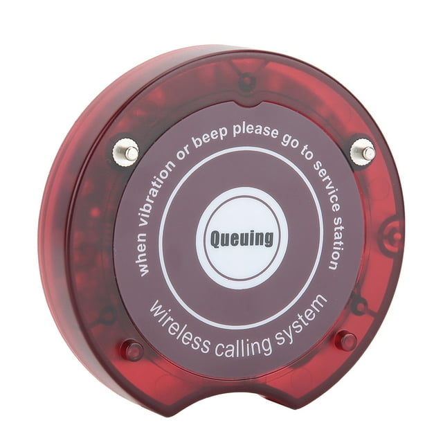 Dewin Restaurant Pager Calling System 10 Pcs Red Wireless Receivers
