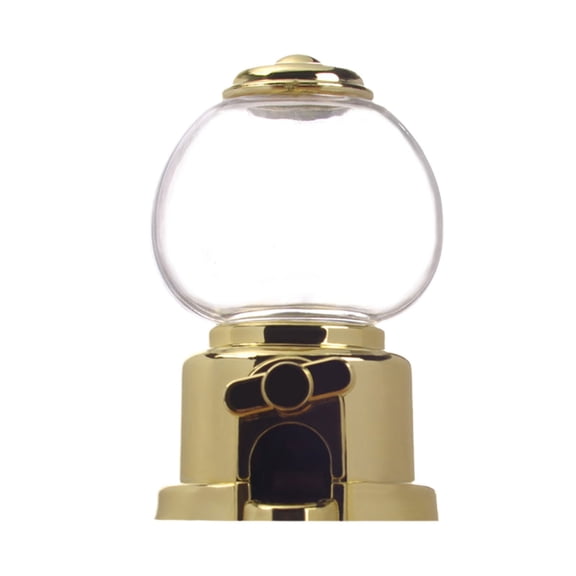 Toyeng Candy Dispenser Machine for Wedding Bridal Shower Birthday Candy Jars Decorations,Rotatable Bulb Shape Candy Dispenser Gold 3.93*2.36in