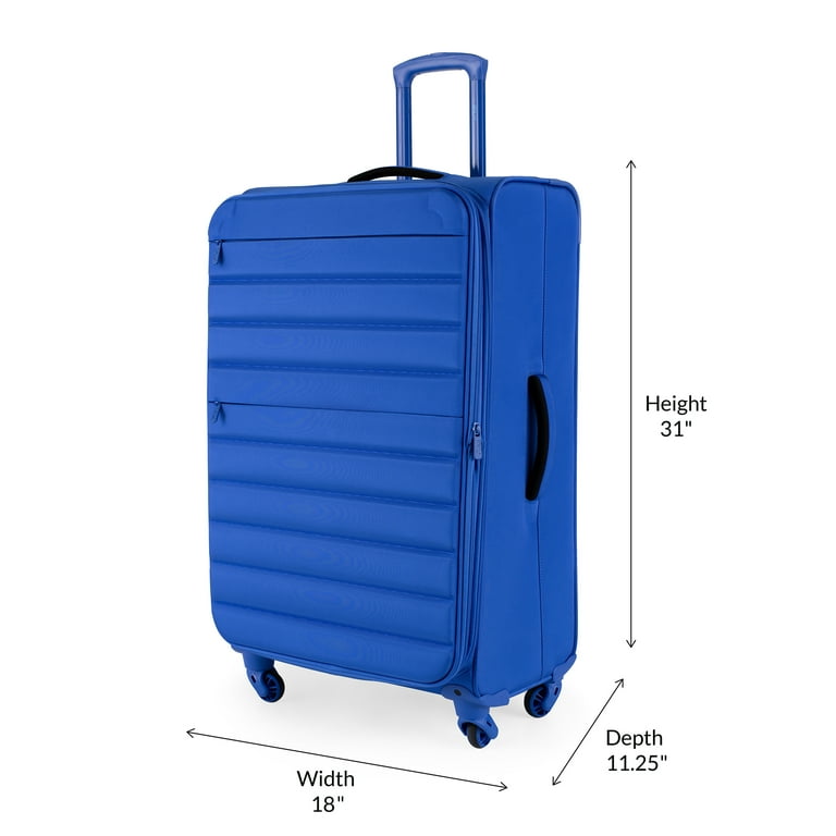 Hand Luggage Away Luggage Blue IFLY Softside Fibertech Luggage, 28