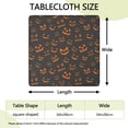 thumbnail image 2 of Elastic Edge Halloween Tablecloth for Square Tables 34x34 Inch - Features Ghosts and Pumpkins Design for Holiday Dining Decor, 2 of 6