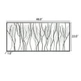 thumbnail image 5 of HomeStock Modern Motifs Black Abstract Trees Rectangular Metal Wall Decor, 5 of 7