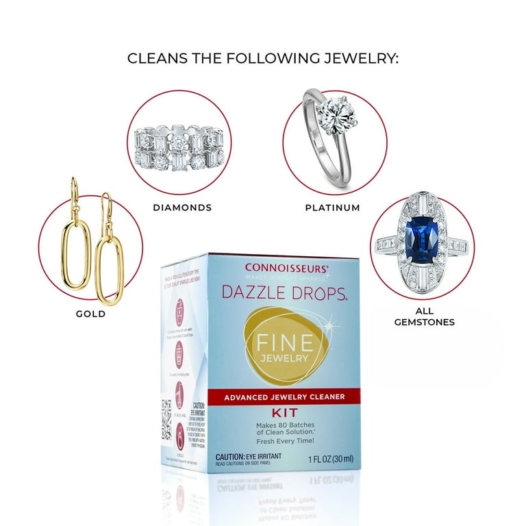 Connoisseurs Jewelry Cleaner Kit for Gold, Platinum, Diamonds, and