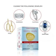 Connoisseurs Dazzle Drops Advanced Jewelry Cleaner Kit for Gold, Platinum, Diamonds, and Gemstones