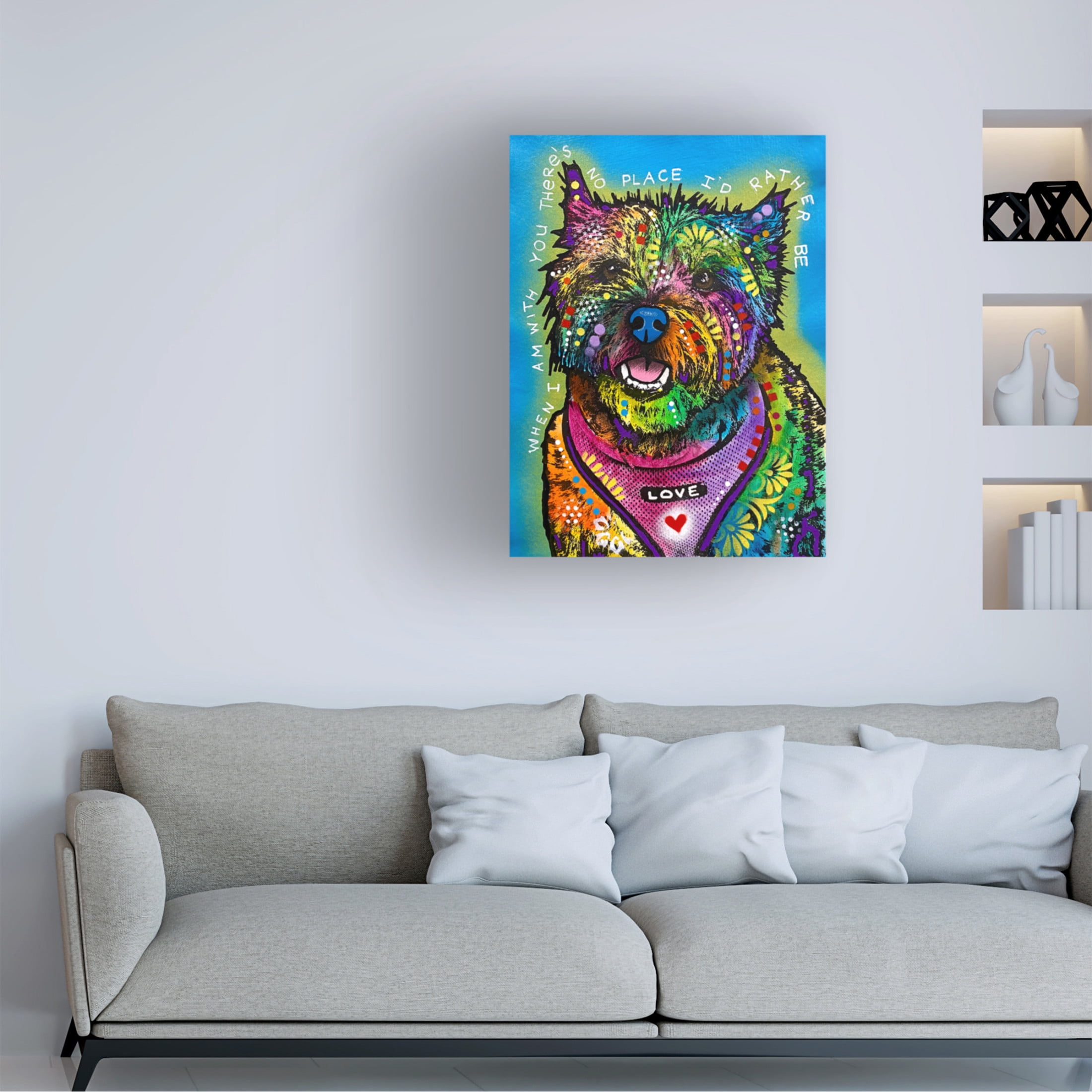 Canvas Wall Art - Dean Russo 'There Is No Place I Would Rather Be' Wall Art for Living Room, Bedroom, or Office Décor by Trademark Fine Art - 18 x 24 Inches