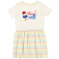 thumbnail image 3 of Inktastic 4th of July Boom Ya'll Popsicle and Firework Design Girls Toddler Dress, 3 of 5