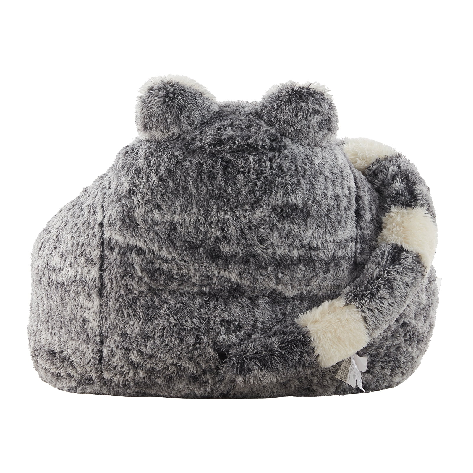 Ebenchico 3.7ft Raccoon Shaped Bean Bag Chair for Adults Teens Kids, Large Beanbag Chairs for Reading Gaming Relaxing(Black)
